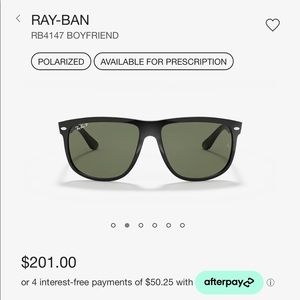 ‼️SOLD‼️AUTHENTIC RAY-BAN
RB4147 BOYFRIEND